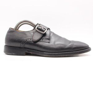Bally of Switzerland Takar Men's Size 8.5 D Dress Monk Strap Black Leather Shoes